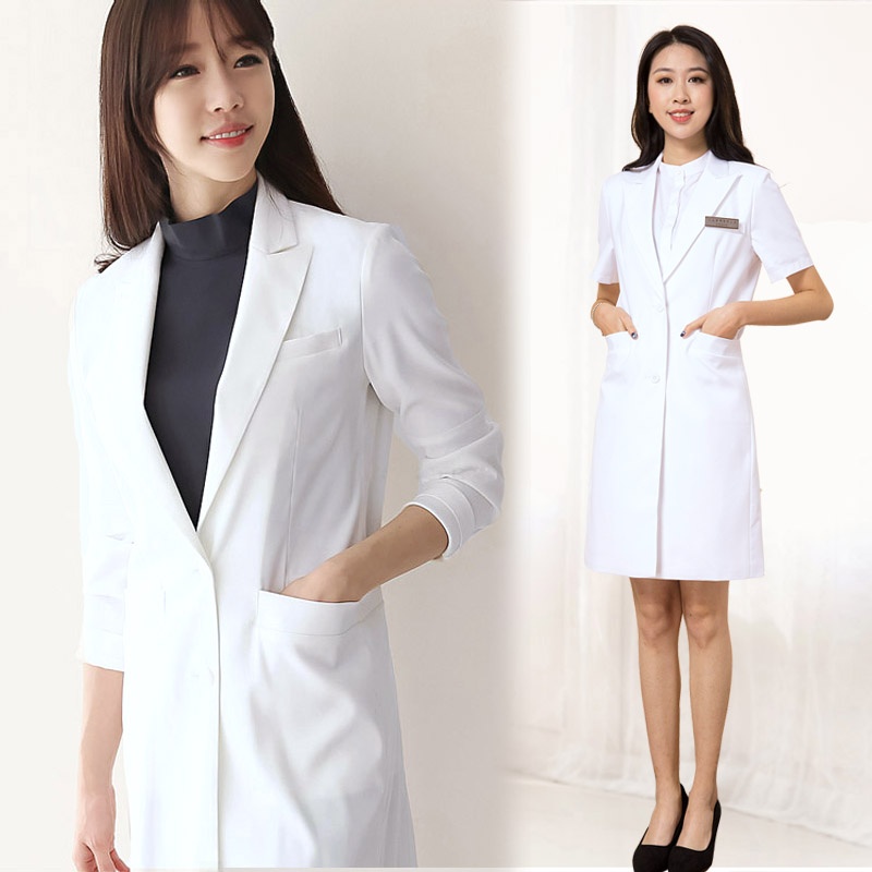 معطف طبي أبيض بأكمام طويلة على - مراجعة Medical Lab Years وسعره