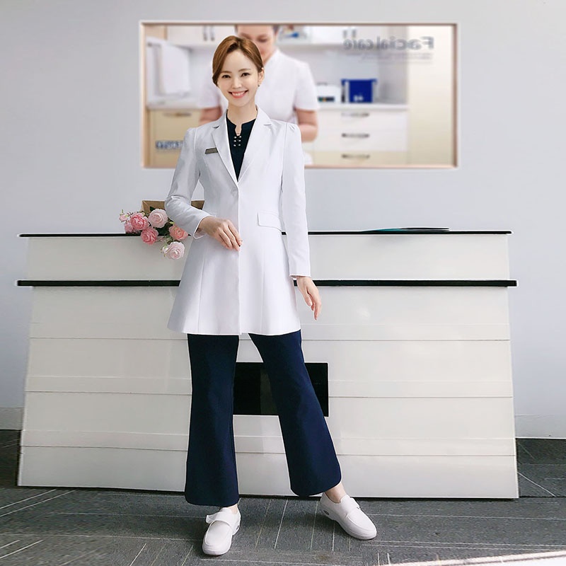 معطف مختبر أبيض بأكمام طويلة،  - مراجعة Medical Lab Years وسعره